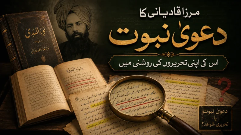 qadiyani dawa nabuwat apni tahreero maen